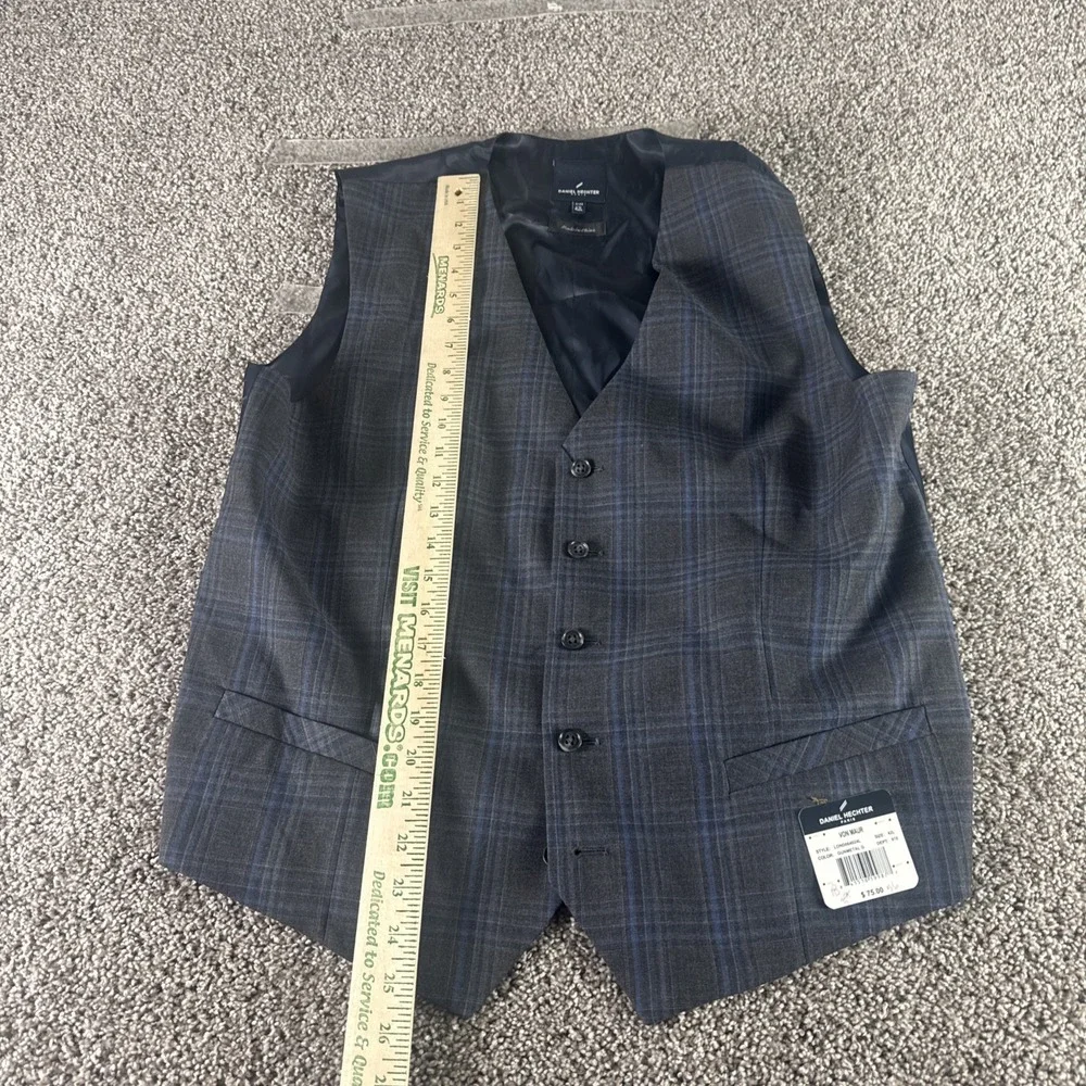 Daniel Hecter Men's Best Plaid Blue/gray‎ Size 42L